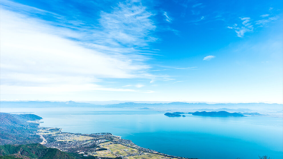 The lake びわ湖。 | これからもびわ湖の素、米原